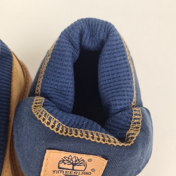 Timberland Roll Top Thermal Little Kids Boots Wheat Leather - Picture 5 of 9